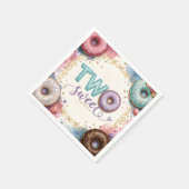 Zoete Roze Donut Thema Servet (Hoek)