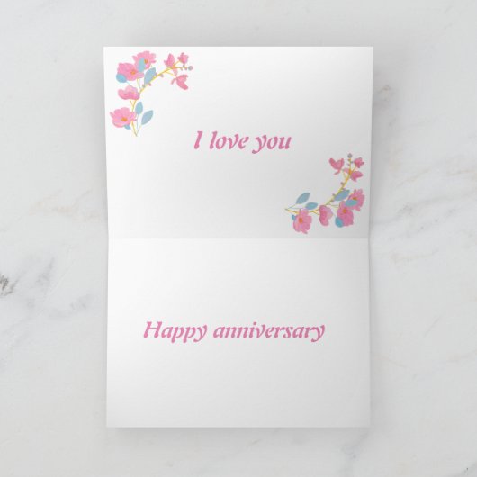 Zoete Roze Dromen Kaart (Binnen)