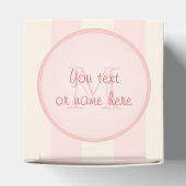 Zoete roze elegante cupcake bedankdoosjes (Bovenkant)