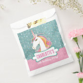 Zoete Roze en Blauwe Eenhoorn Verjaardagsfeest Bedankzakje (Gezegeld)