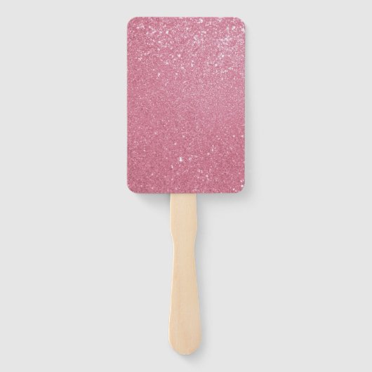 Zoete Roze en Blauwe Eenhoorn Verjaardagsfeest Handwaaier (Achterkant)