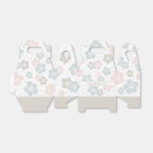 Zoete Roze en Blauwe Gepersonaliseerde Favorietend Bedankdoosjes (Uitgevouwen)