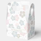 Zoete Roze en Blauwe Gepersonaliseerde Favorietend Bedankdoosjes (Geopend)