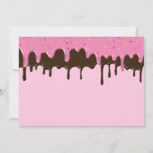 Zoete roze en chocolade Ice cram Birthday Kaart (Achterkant)