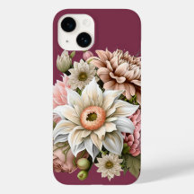 Zoete Roze en Crème Kleurige Bloemen iPhone Hoesje