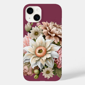Zoete Roze en Crème Kleurige Bloemen iPhone Hoesje