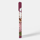 Zoete Roze en Crème Kleurige Bloemen iPhone Hoesje (Achterkant / Links)