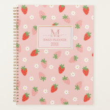 Zoete Roze en Rode Aardbeien Monogram Dagelijks