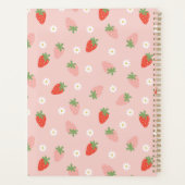 Zoete Roze en Rode Aardbeien Monogram Dagelijks Planner (Achterkant)