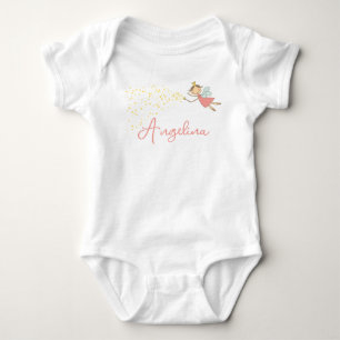 Zoete Roze Feeënprinses & Sterren Fantasie Meisjes Romper