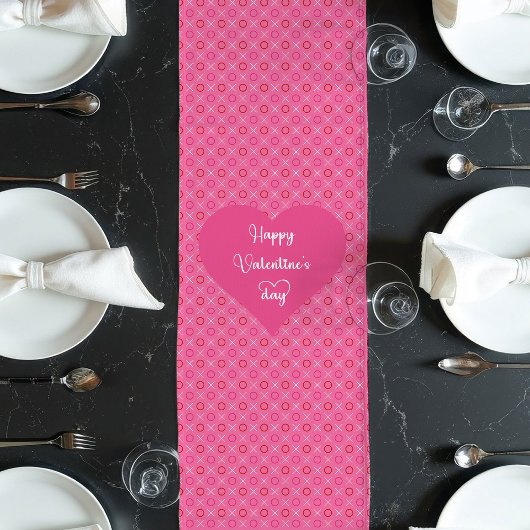 Zoete Roze Harten Tafel Runner Cadeau voor Vriendi Lange Tafelloper