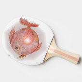 Zoete roze hondshaai met been tafeltennisbatje (Zijkant)