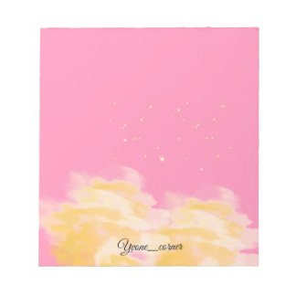 Zoete Roze Lucht | Esthetische Wolken Schrijven Notitieblok