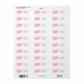 zoete roze macarons etiket (Full Sheet)