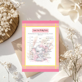 Zoete Roze Olifant - Baby Shower Babyzangspel