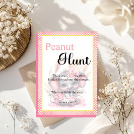 Zoete Roze Olifant Baby Shower Eend Jacht Spel