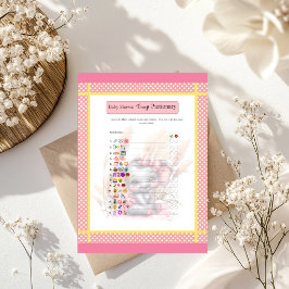  Zoete Roze Olifant  Baby Shower Emoji Spel 