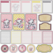 Zoete Roze Olifant - Pindachu Smile 2 Sticker (Voorkant)