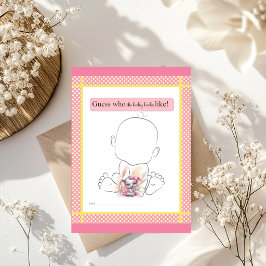 Zoete Roze Olifant - Wie Lijkt De Baby Het Meest S