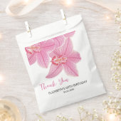 Zoete Roze Orchidee Bloemen Verjaardag Bedankt Bedankzakje (Geknipt)