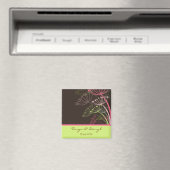 Zoete roze paardenbloem bloemen bloemenbewaar de d magneet (Insitu (Vaatwasser))