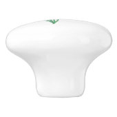 Zoete roze pioenen klassieke vrouwelijke bloemen keramische knop (Zijkant)