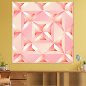 Zoete roze roomrooster voor aardbeienvulling canvas afdruk (Insitu (Woonkamer))