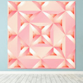 Zoete roze roomrooster voor aardbeienvulling canvas afdruk (Insitu (Houten vloer))