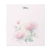 Zoete roze rozen notitieblok (Voorkant)