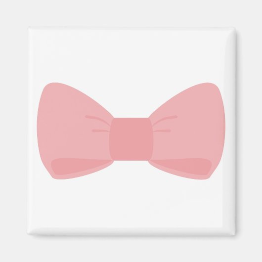 Zoete roze strik magneet (Voorkant)