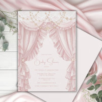 Zoete Roze Vintage Elegante Baby Shower