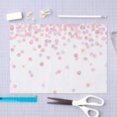 Zoete Roze Waterverf Confetti Stippen Tissuepapier (Craft)