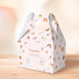 Zoete Roze Waterverf Desserts Kids Verjaardag Bedankdoosjes