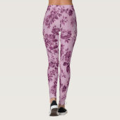 Zoete Rozen in roze Leggings (Achterkant)