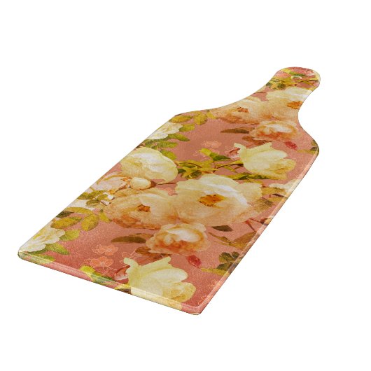 Zoete Rozen op rood Snijplank (Hoek)