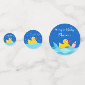 Zoete Rubber Eendje Baby Shower Confetti (Voorkanten)