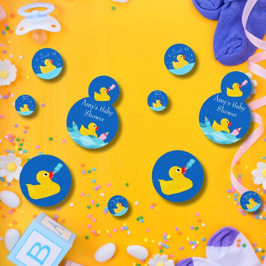 Zoete Rubber Eendje Baby Shower Confetti