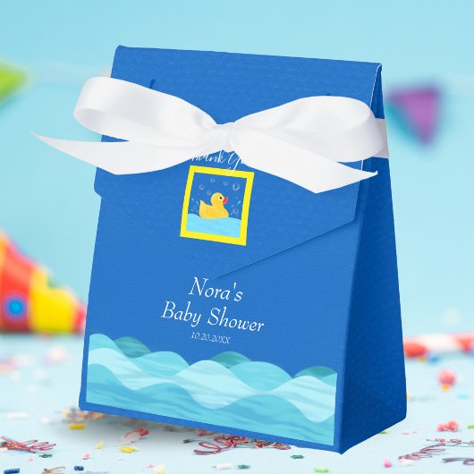 Zoete Rubber Eendje Bubbles Baby Shower Bedankdoosjes