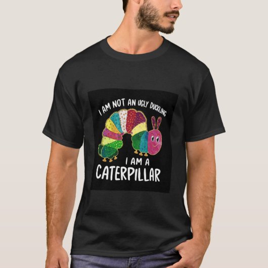Zoete rups met spreuk 1 t-shirt (Voorkant)