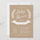 Zoete rustieke Baby shower uitnodiging (Voorkant)