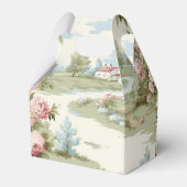 Zoete rustieke landhuis bloemenlandschap bedankdoosjes (Achterkant)