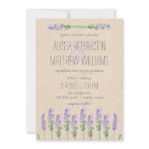 Zoete rustieke Paarse lavendel op Kraft Look bruil