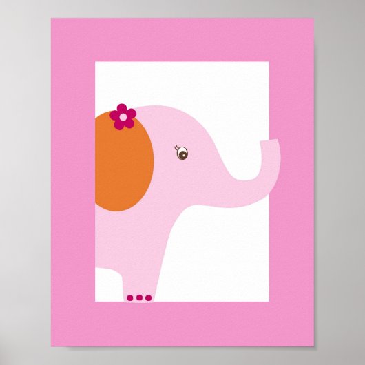 Zoete Safari Jungle Dieren Kinderkamer Muur Kunst  Poster (Voorkant)