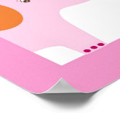 Zoete Safari Jungle Dieren Nursery Muurkunst Print (Hoek)