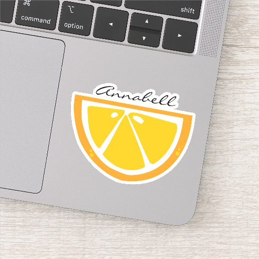 Zoete sappige Oranje plakillustratie Sticker (Detail)