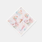 Zoete sassy en zes Pastel snoepjes verjaardag Servet (Hoek)