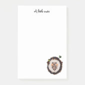 zoete schattig gekrulde egel post-it® notes (Voorkant)