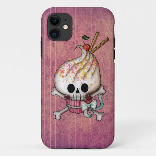 Zoete Schedel Cupcake Case-Mate iPhone Case (Achterkant)