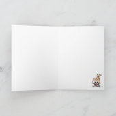 Zoete Schedel Cupcake Kaart (Binnen)