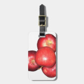 Zoete & scherpe rode appels - biologische fruitpri bagagelabel (Voorkant verticaal)